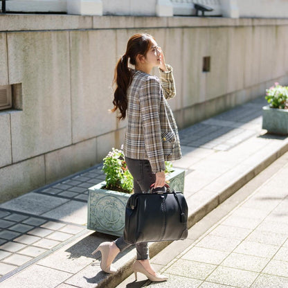 ユニセックス レザートートバッグ 高級感 通勤 通学 大容量
