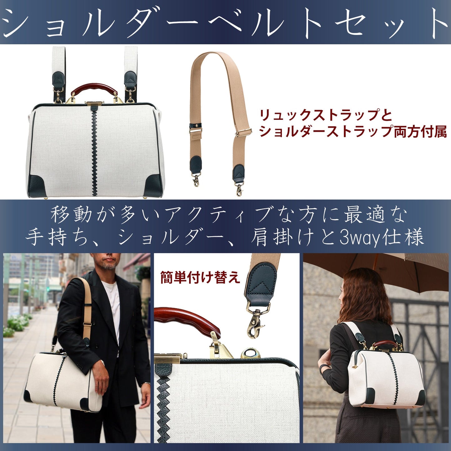 男女兼用 トートバッグ ベーシックデザイン A4対応 軽量